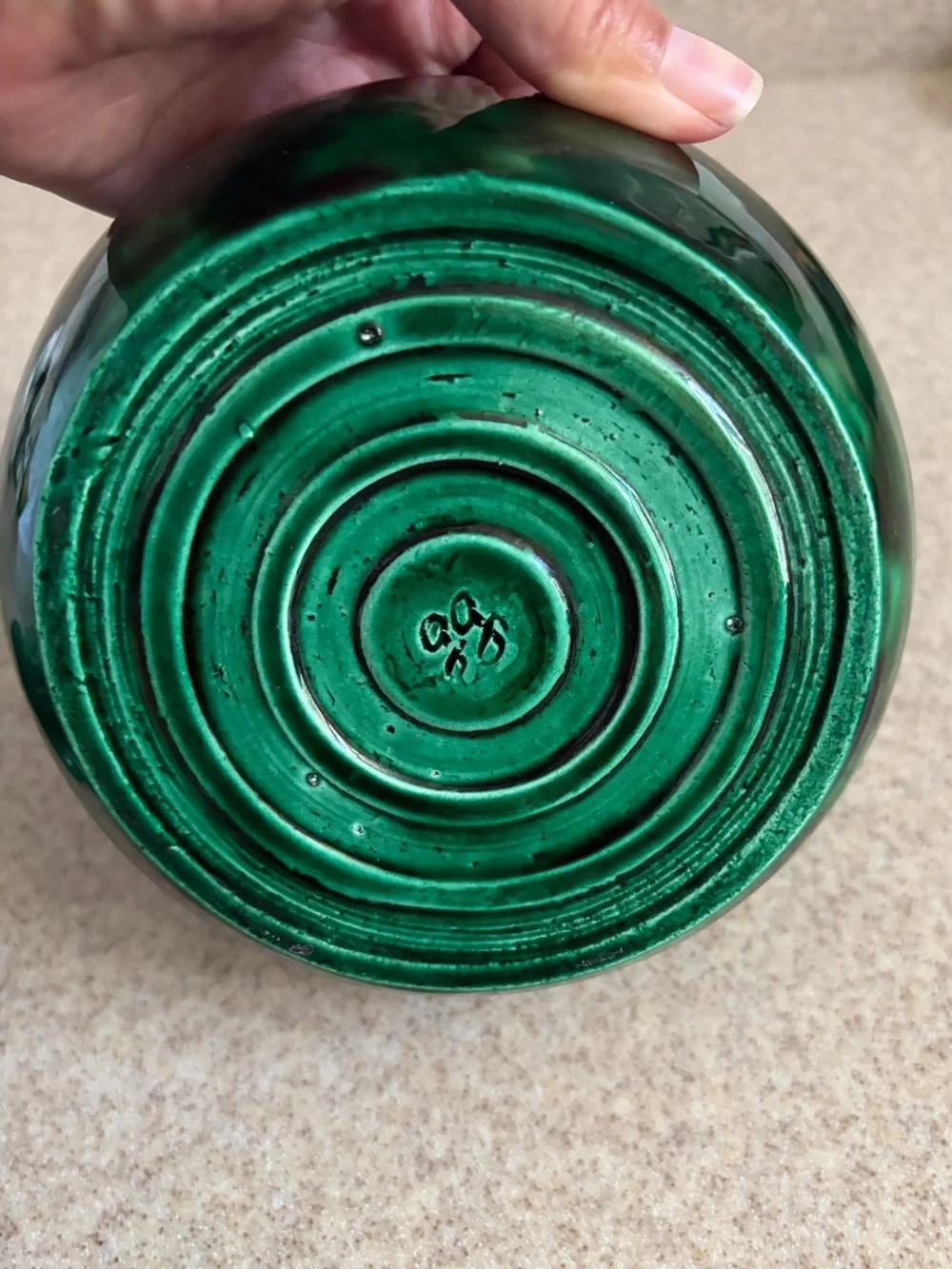 Handmade Jade Green Ceramic Pottery Organization Keys Spices Tea Sugar
